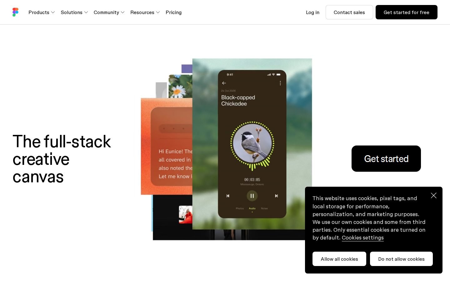 Figma homepage