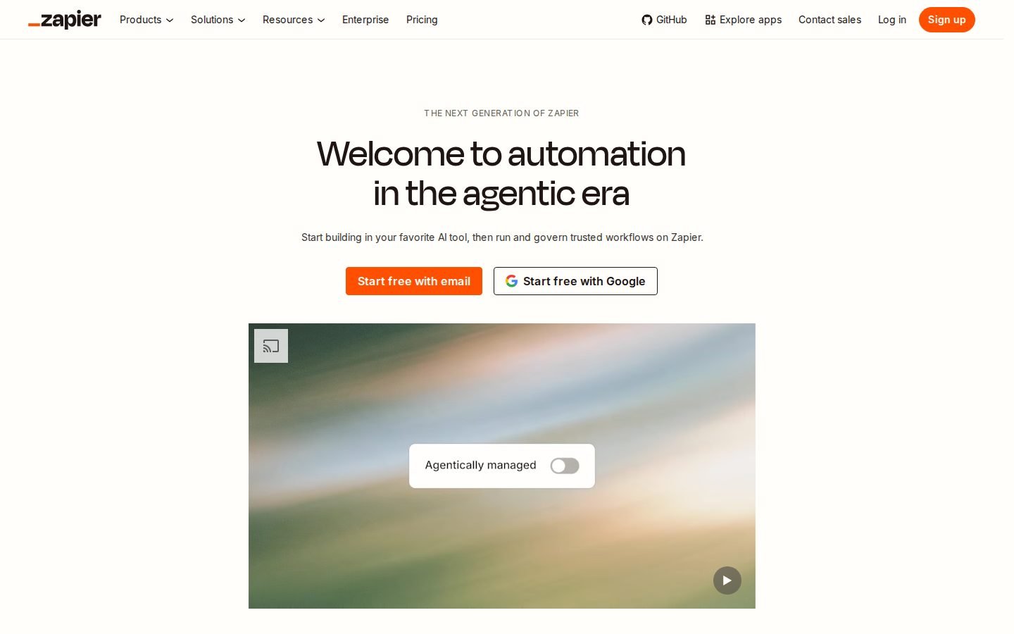 Zapier homepage