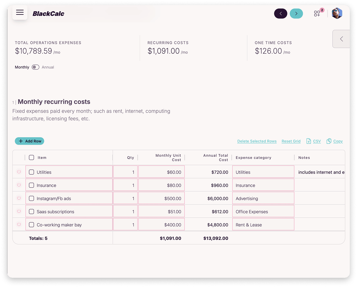 BlackCalc screenshot 5