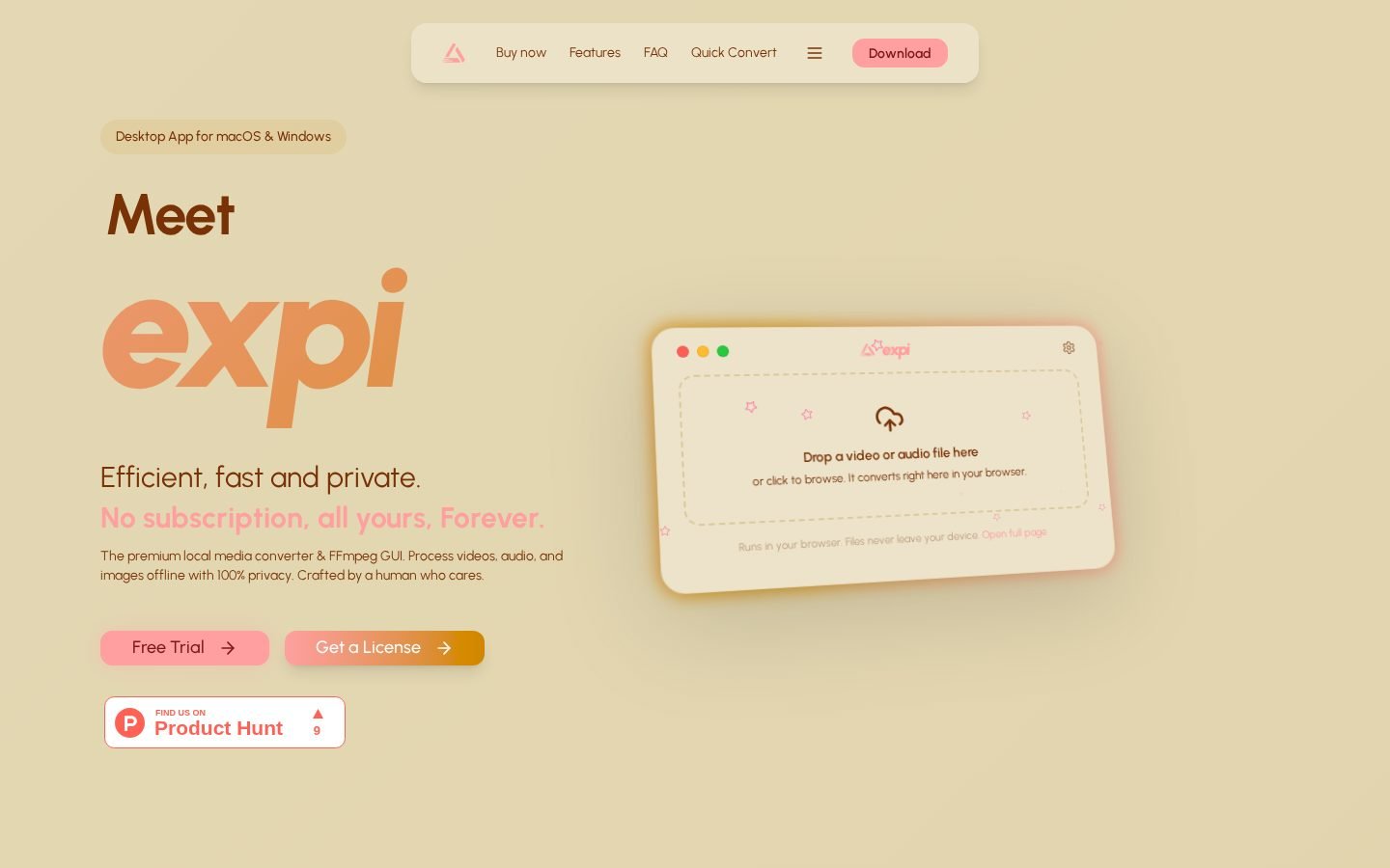 Expi screenshot