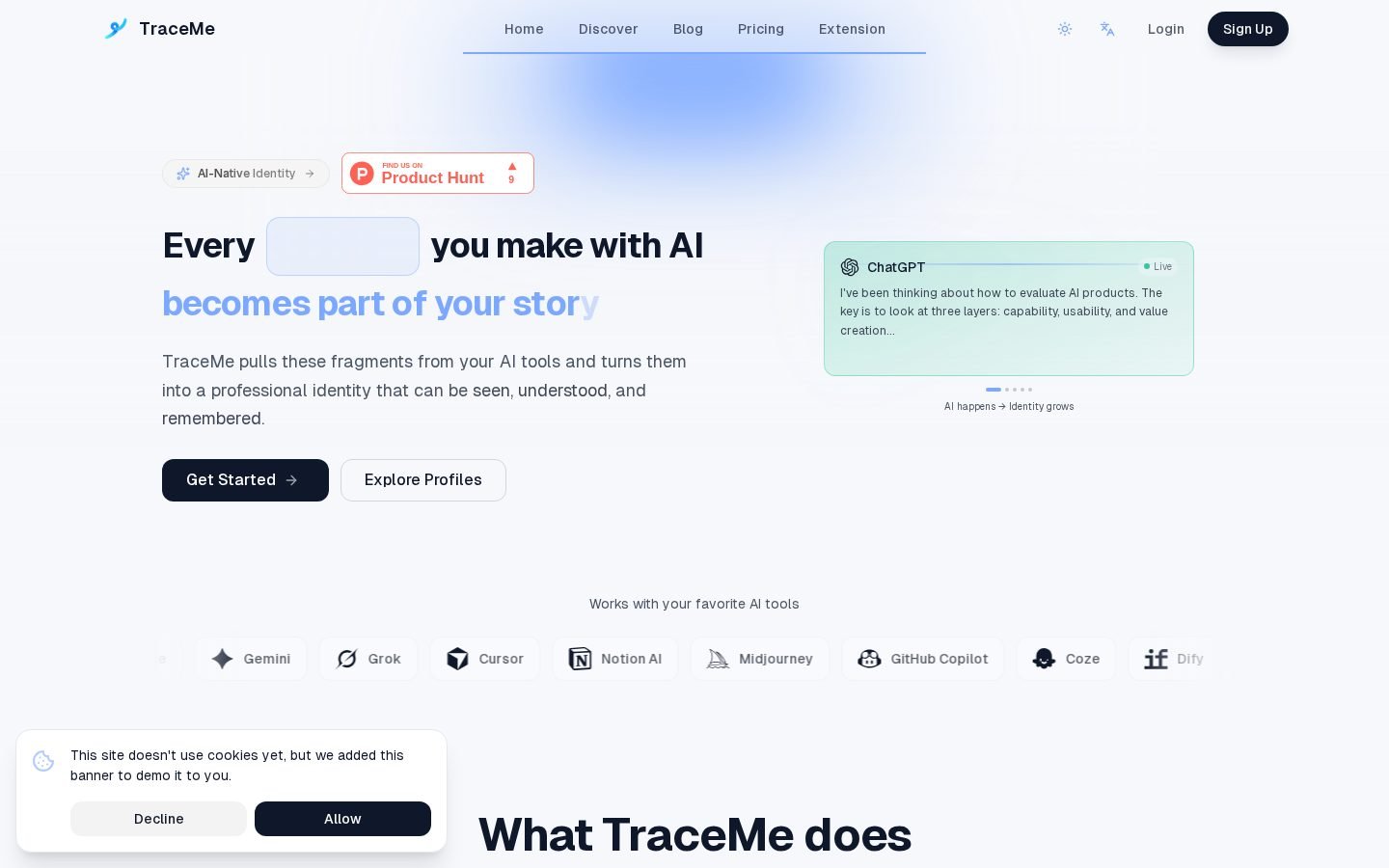 TraceMe screenshot