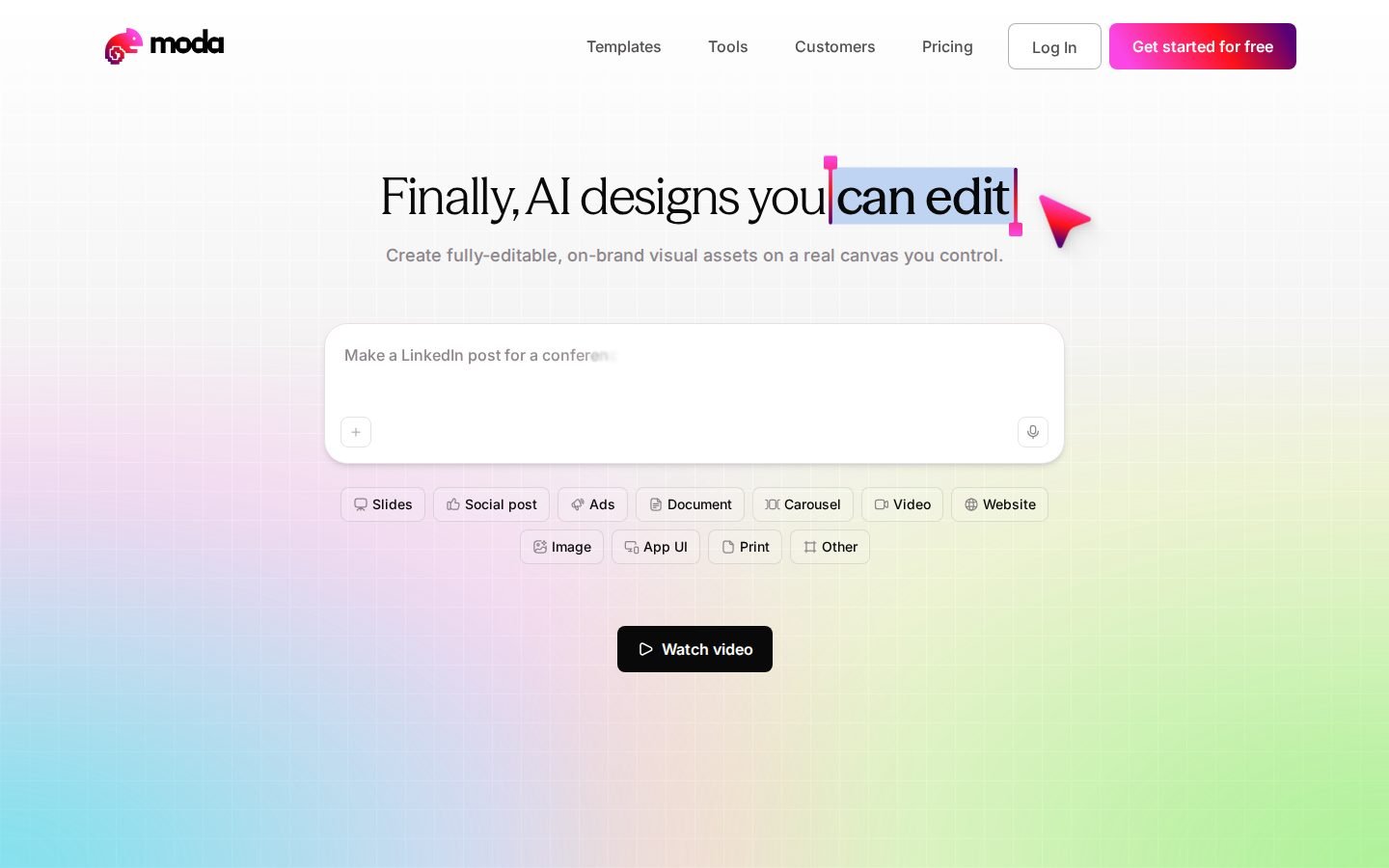 Moda screenshot