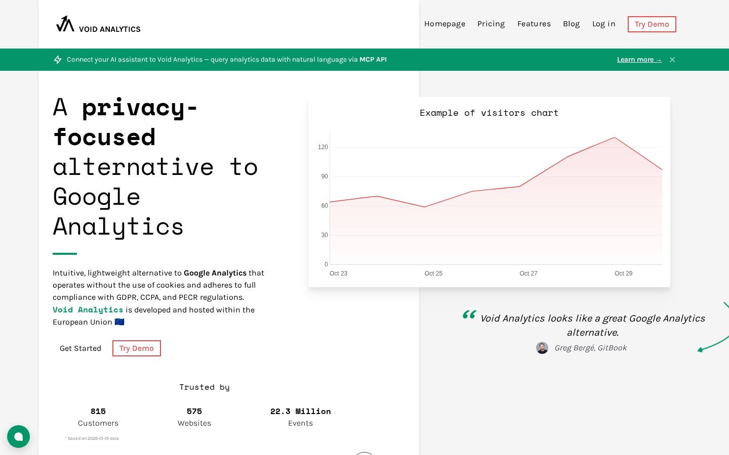 Void Analytics screenshot
