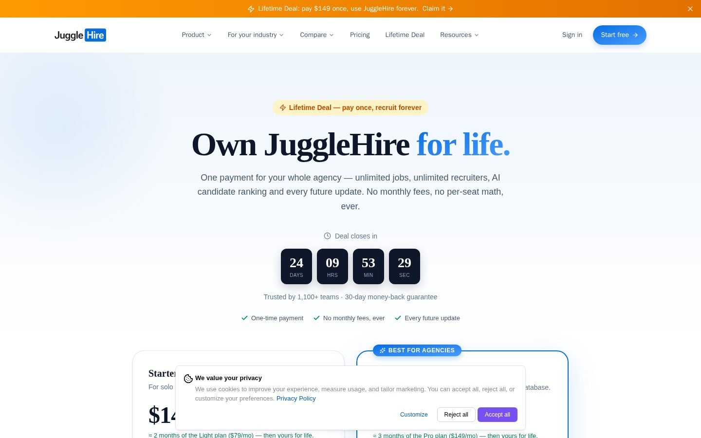 JuggleHire screenshot