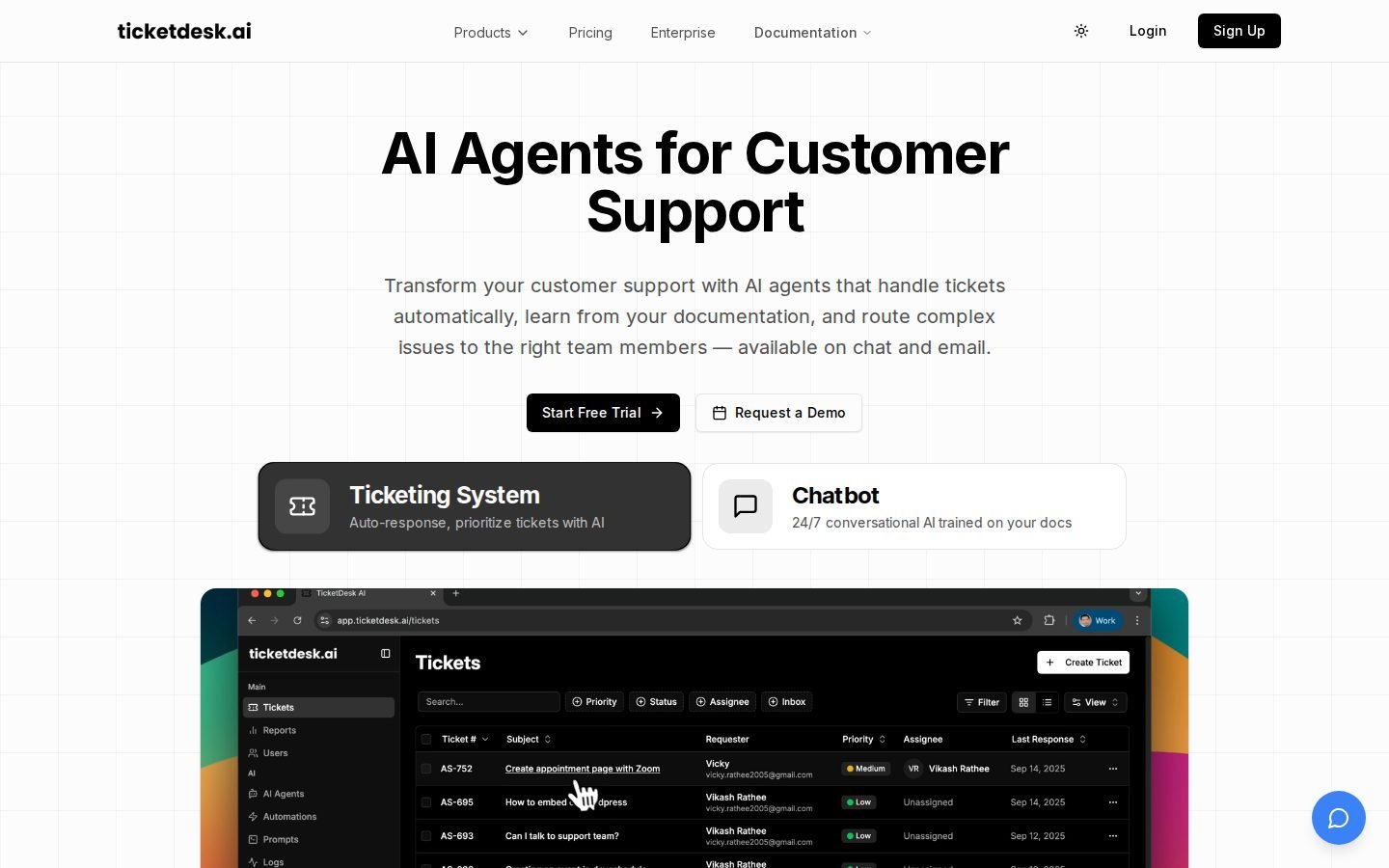 Ticketdesk AI screenshot