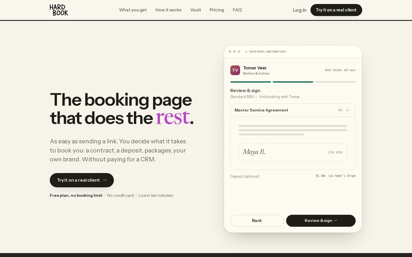 Hardbook screenshot