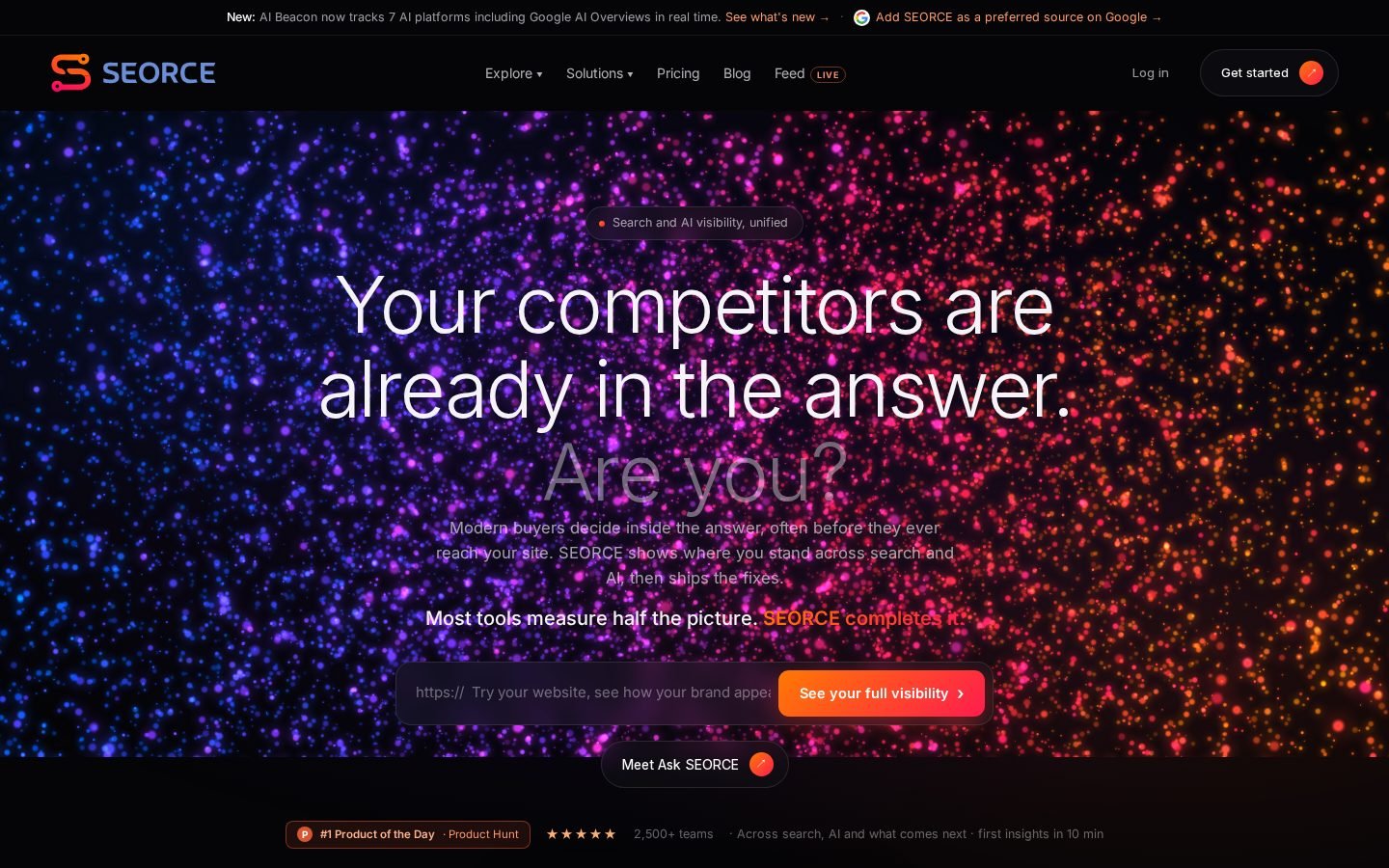SEORCE screenshot