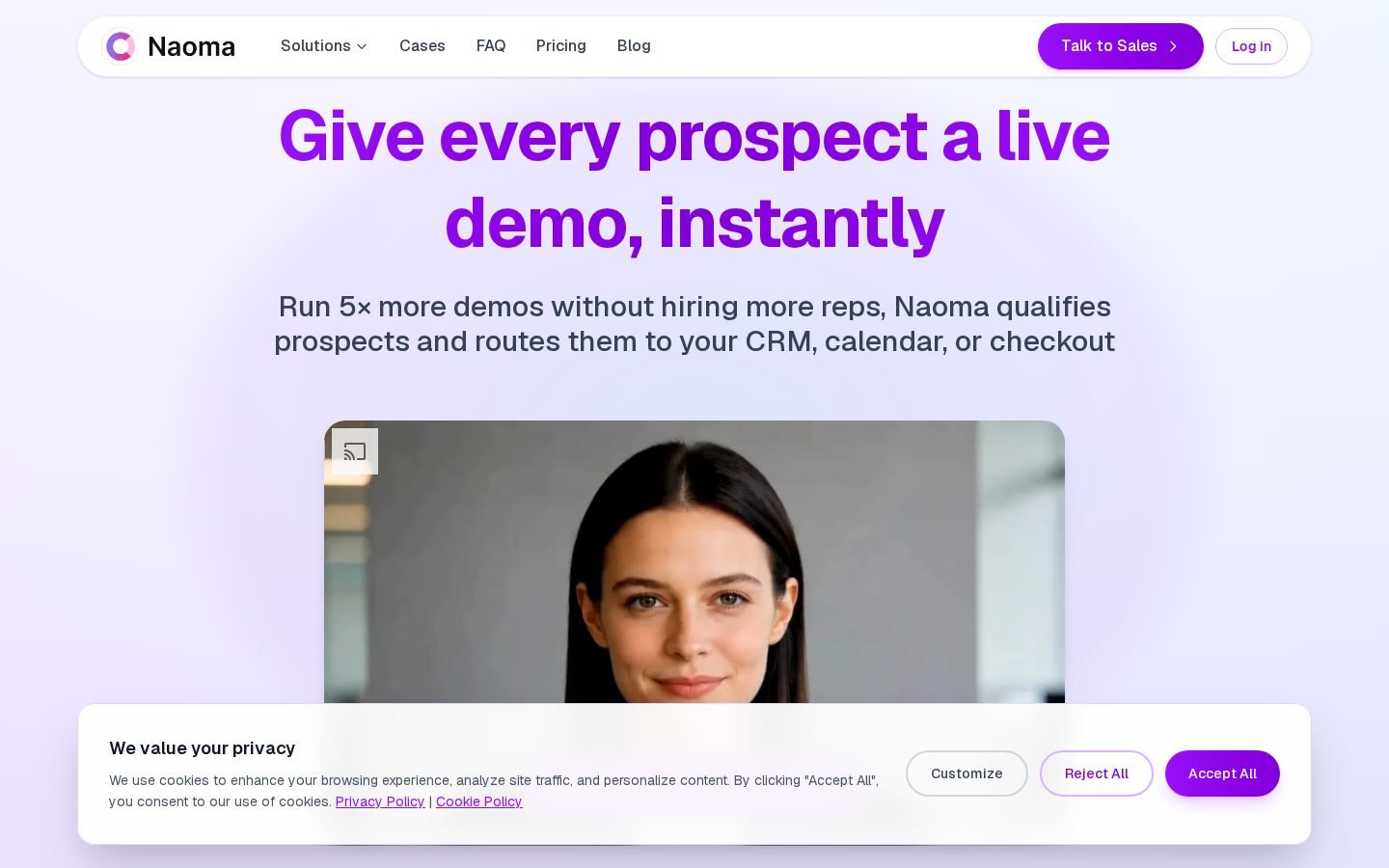 Naoma AI screenshot