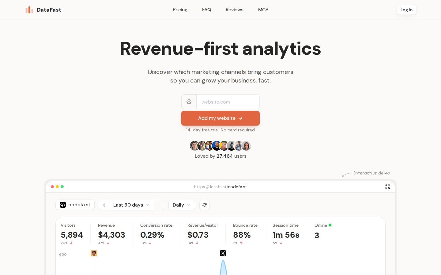 DataFast screenshot
