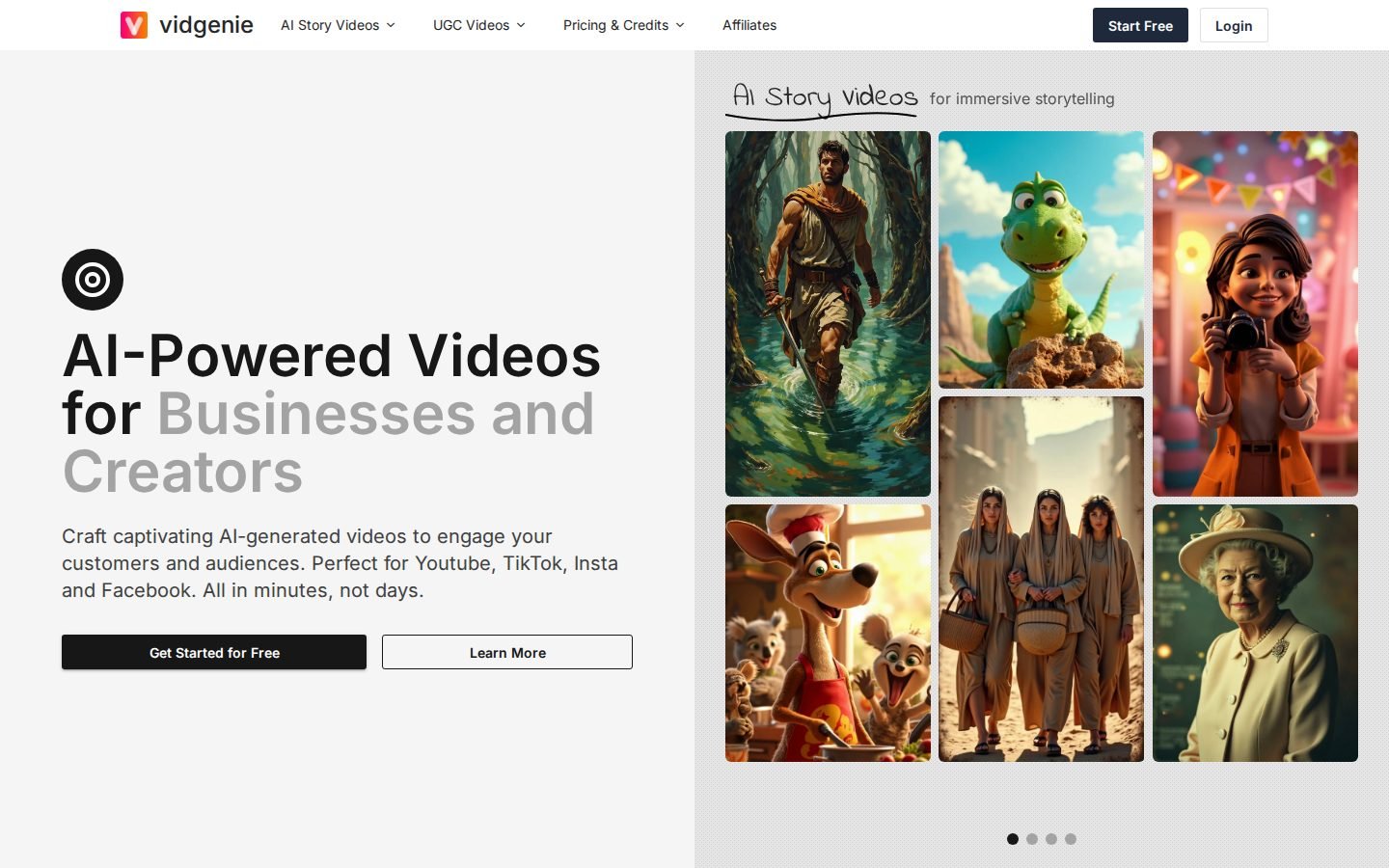 Vidgenie.ai screenshot