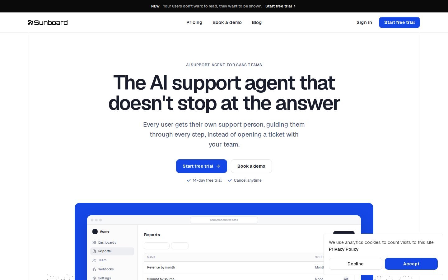 Sunboard screenshot