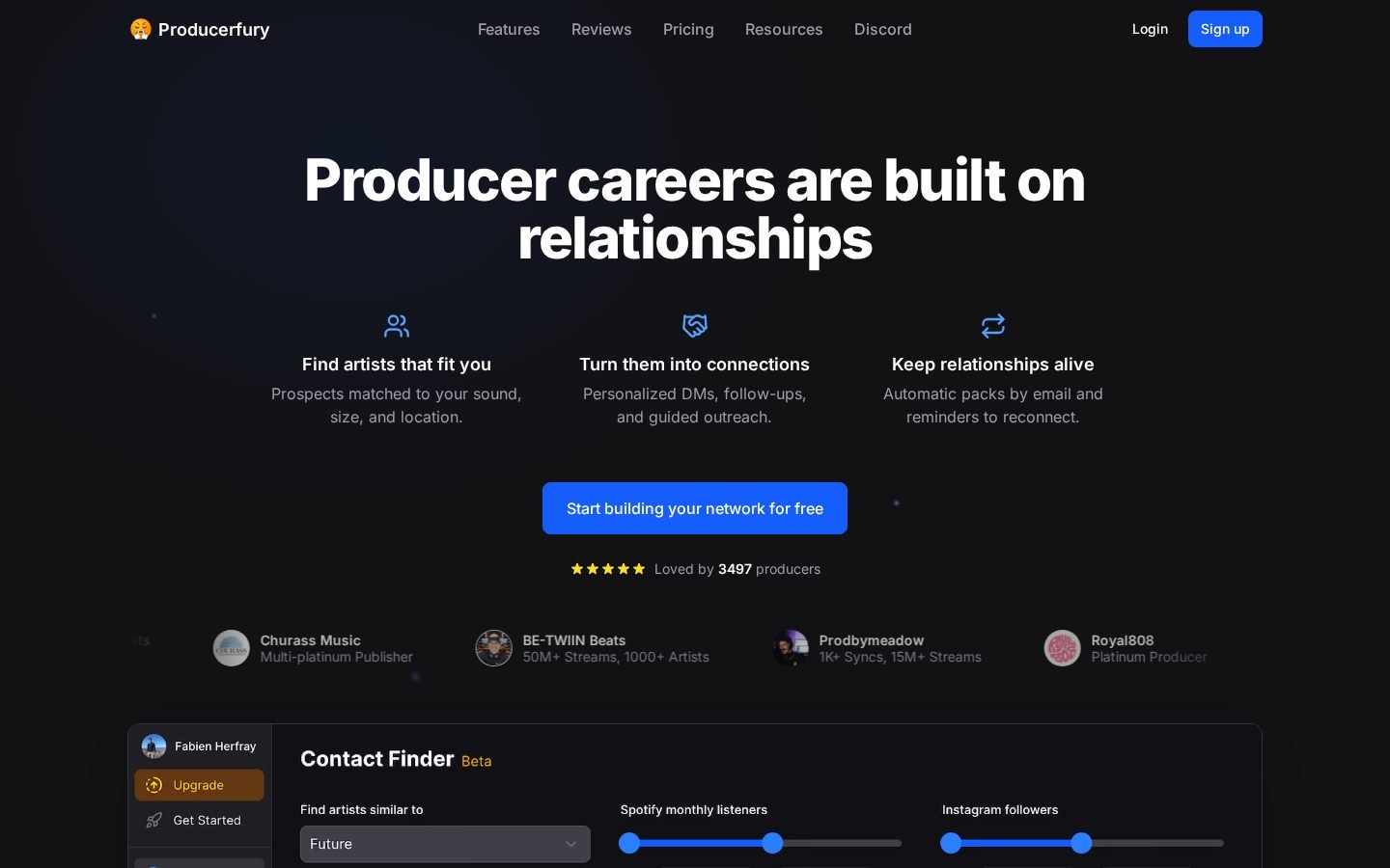 Producerfury screenshot