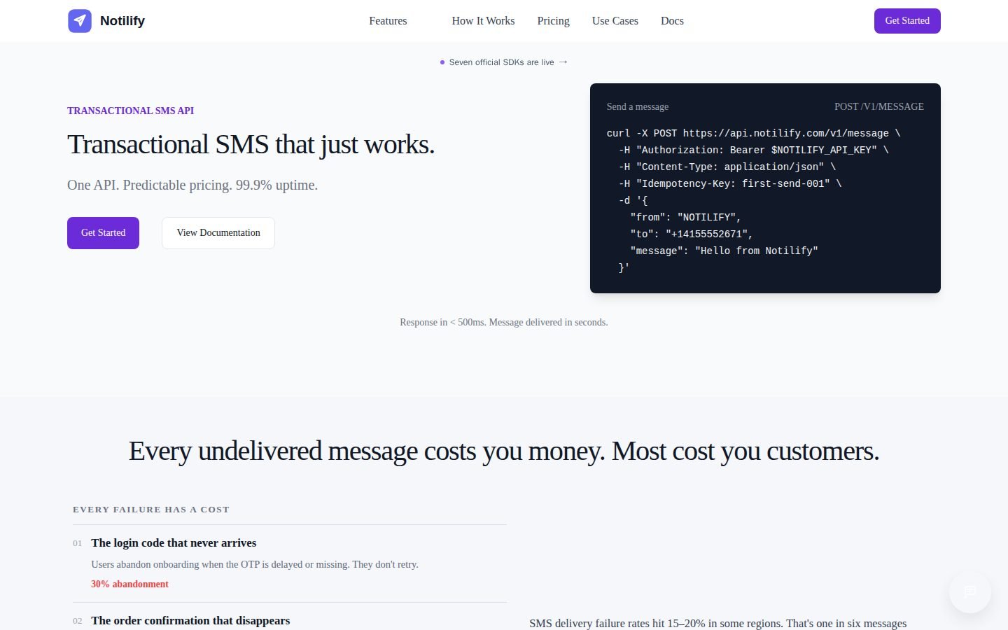 Notilify screenshot