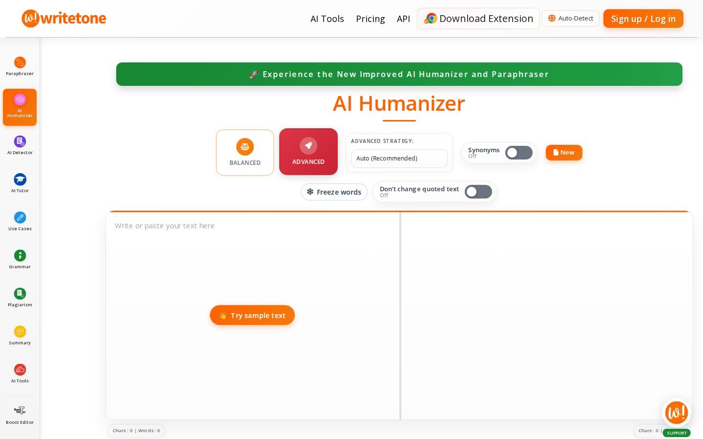 WriteTone screenshot