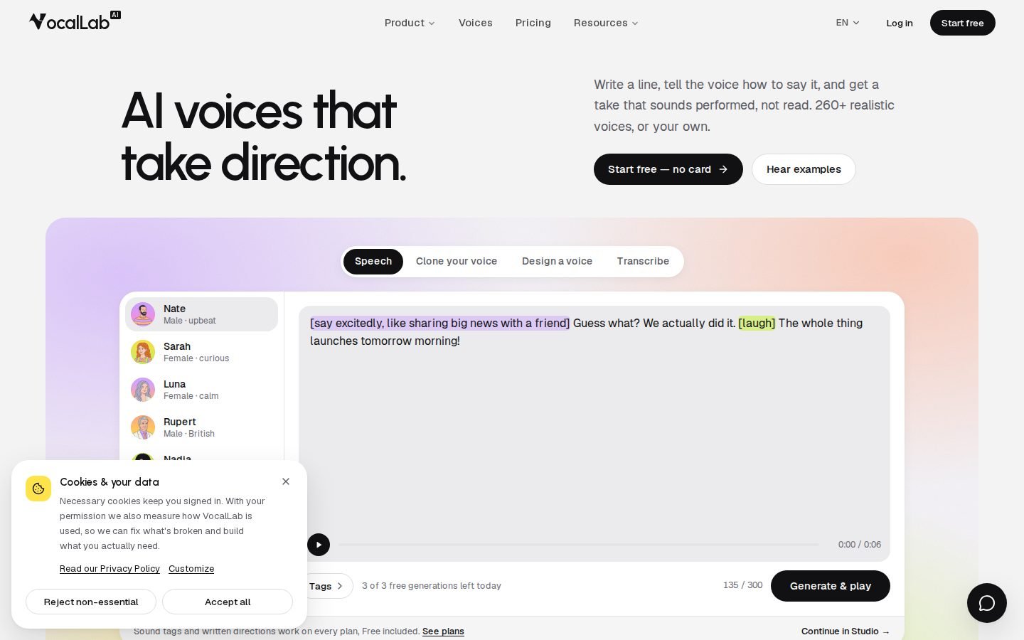 VocalLab.ai screenshot
