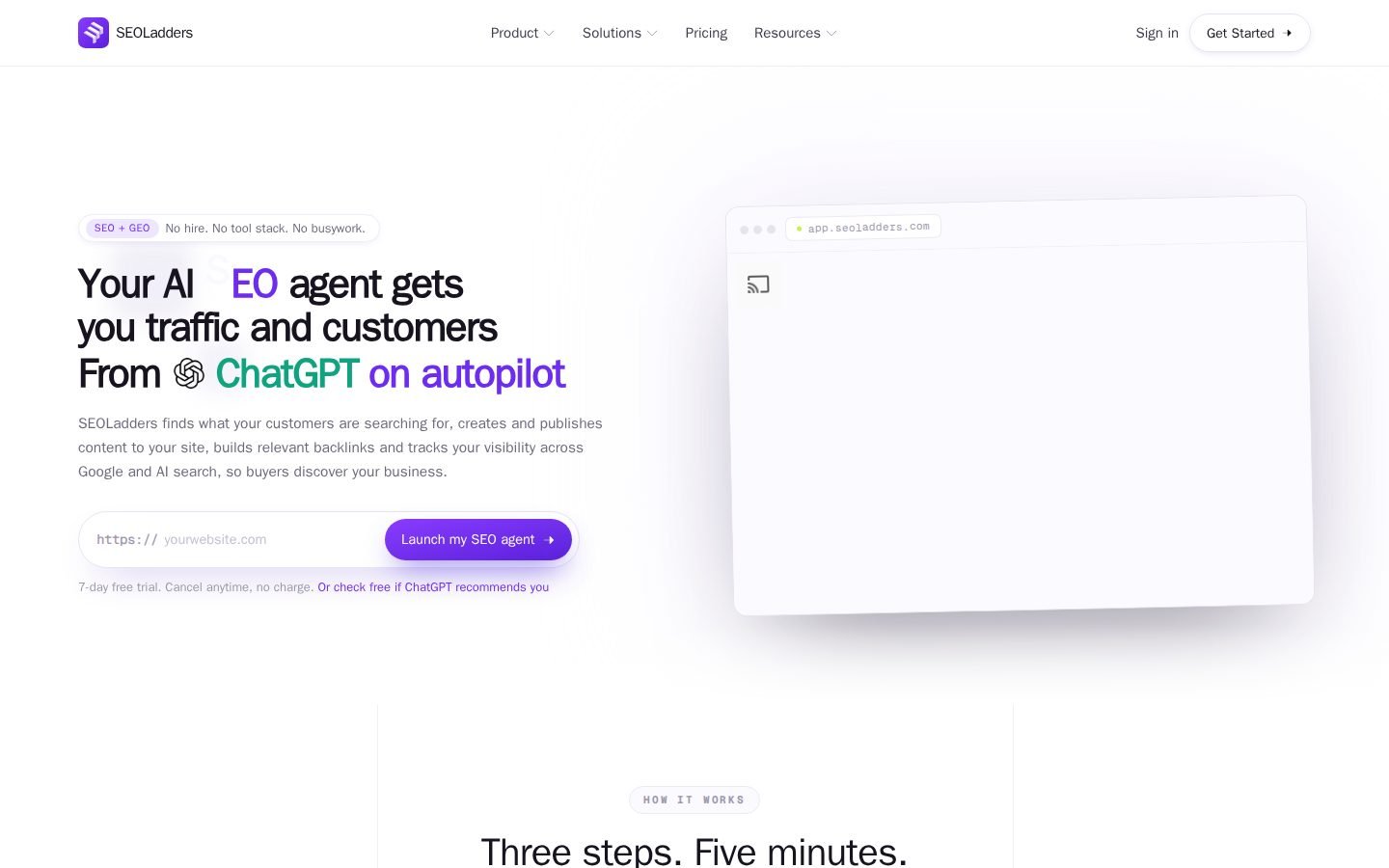 SEO Ladders screenshot