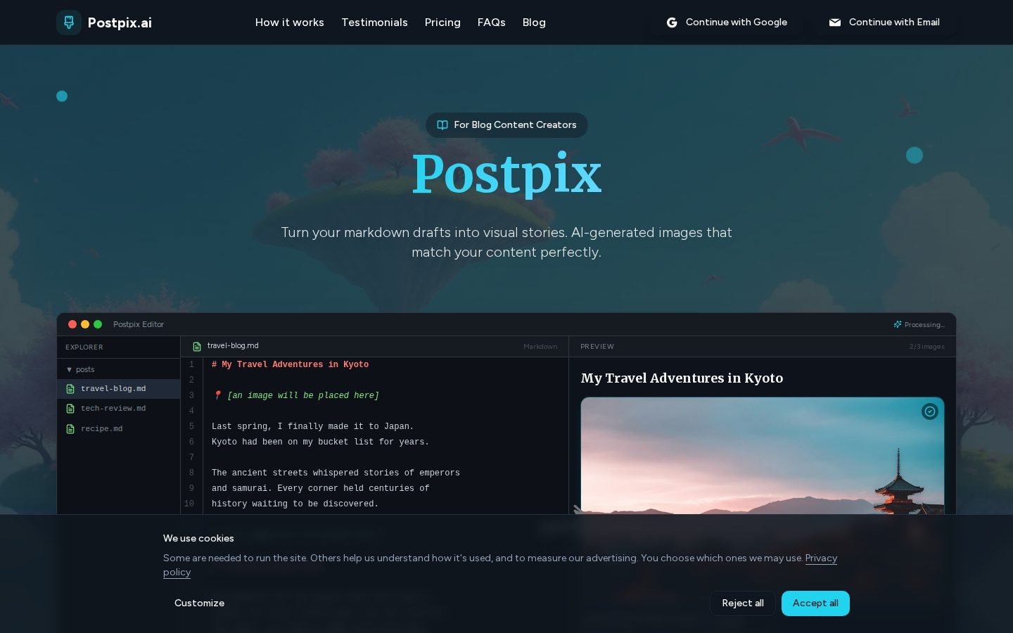 Postpix screenshot
