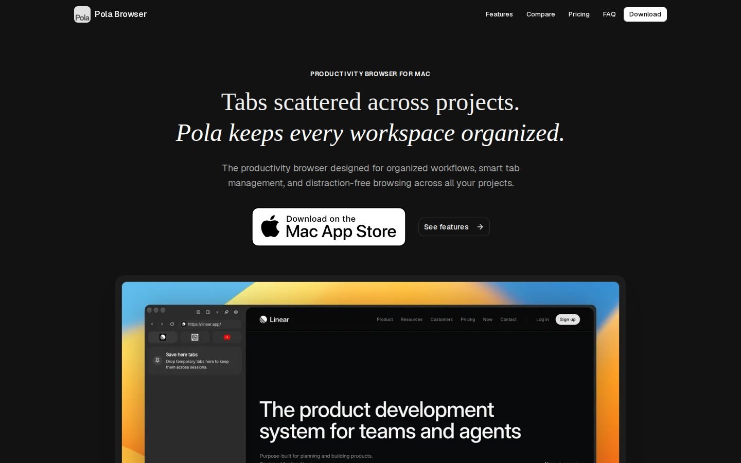 Pola Browser screenshot