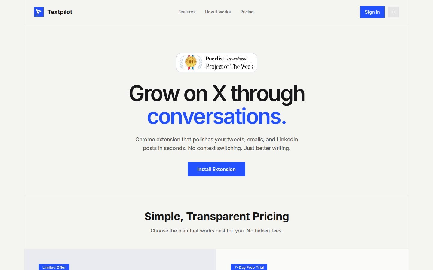 Textpilot screenshot