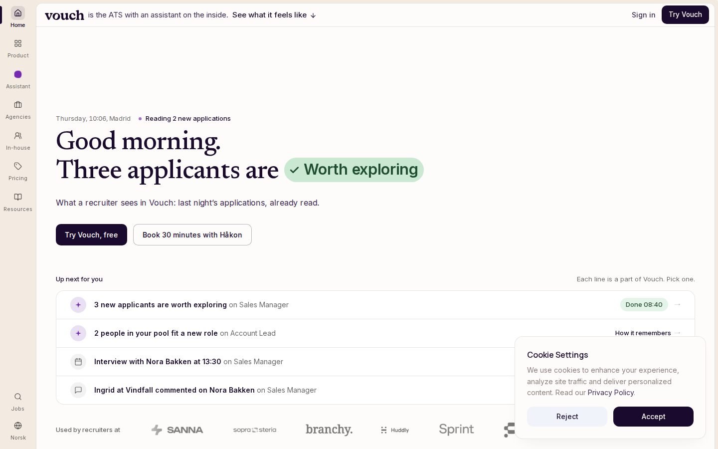Vouch screenshot