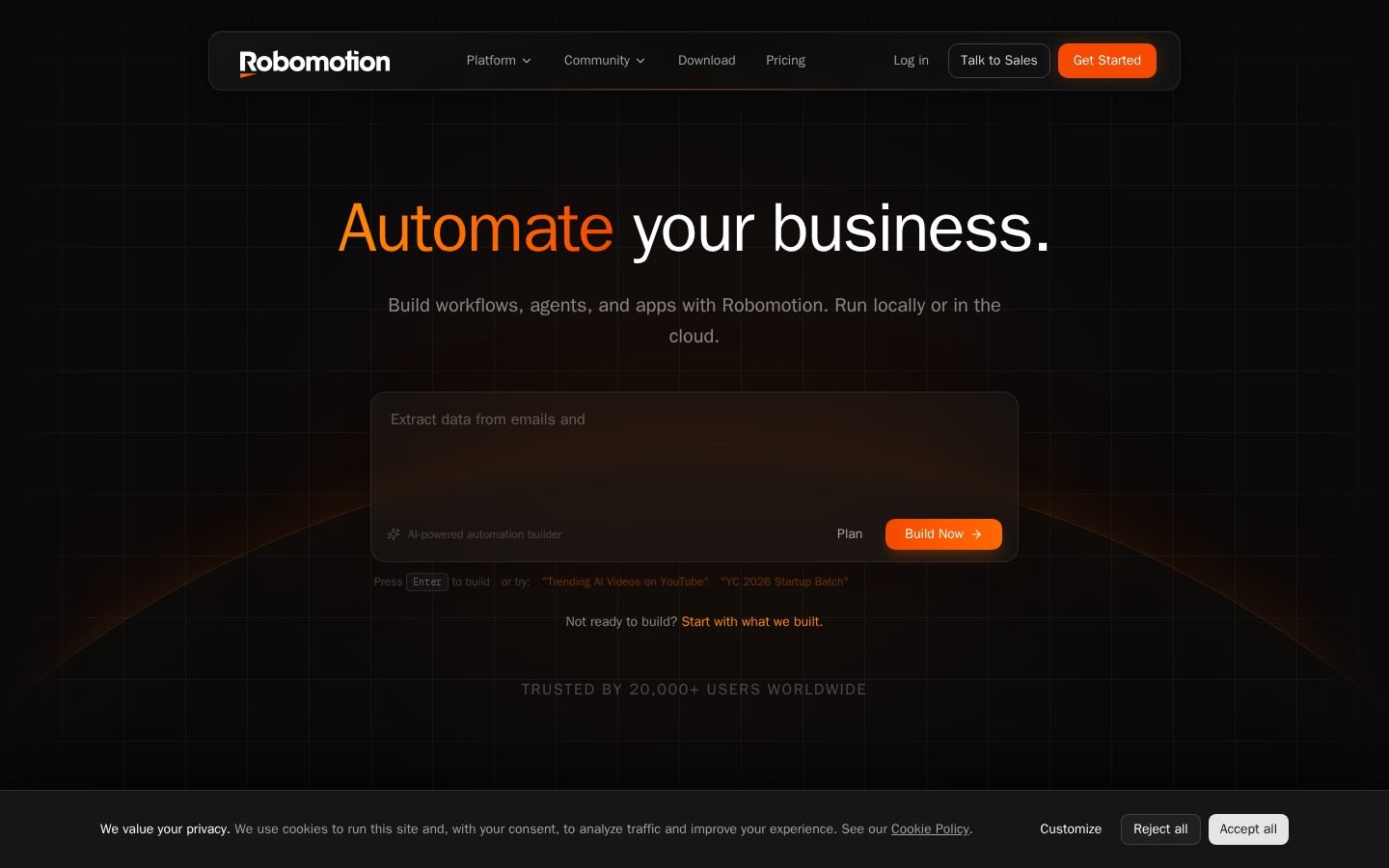 Robomotion screenshot