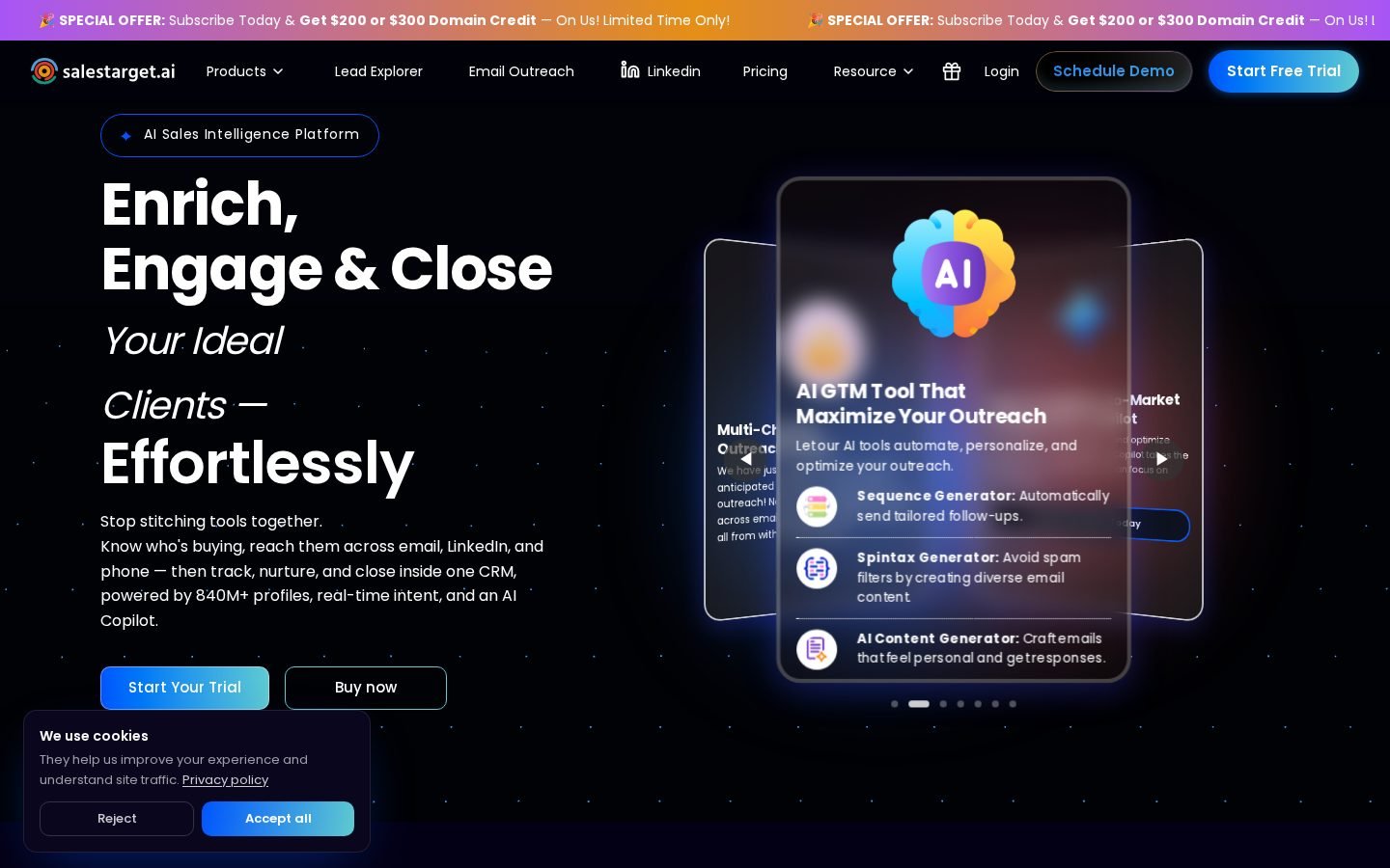 SalesTarget.ai screenshot