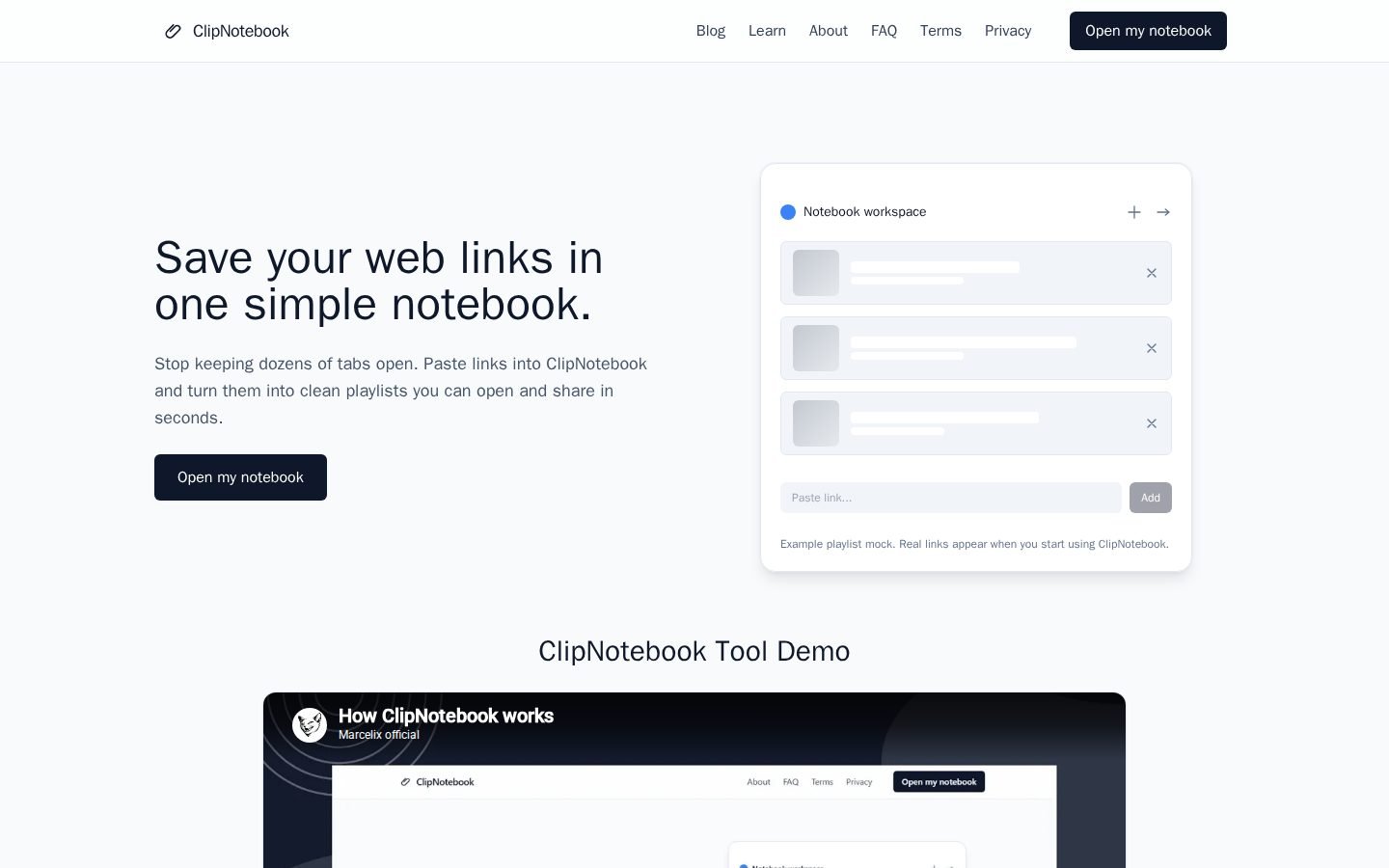 ClipNotebook screenshot