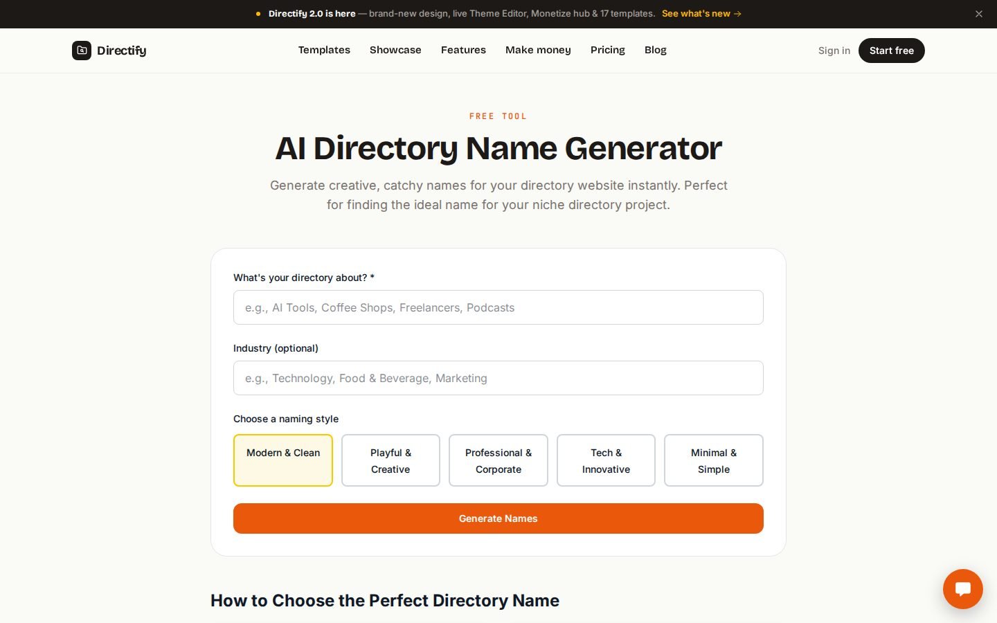Directify screenshot