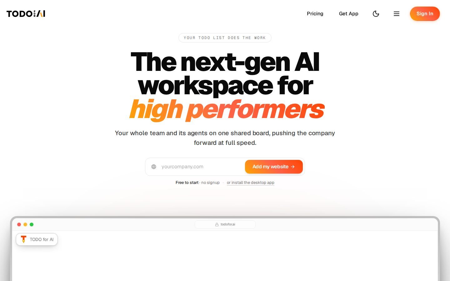 TODO for AI screenshot