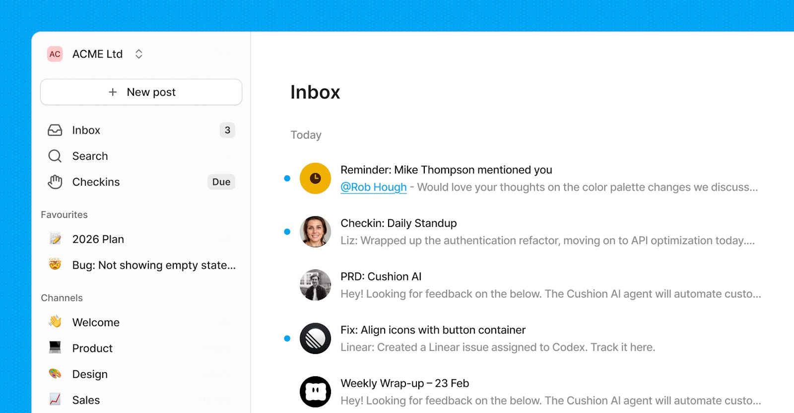 Cushion screenshot 1
